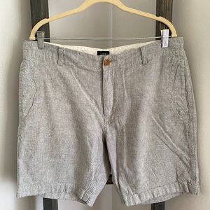 jcrew linen shorts size 36